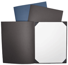 Premium Textured-Linen Paper Award Folders
