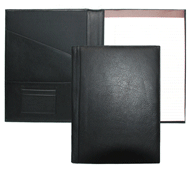 Black Leather Portfolio Folders