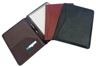 Stitched Cowhide Leather Padfolio