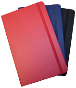 Black, Navy Blue and Red Bound Planning Journals