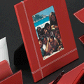 4x6 Red Leather Picture Easel Frame