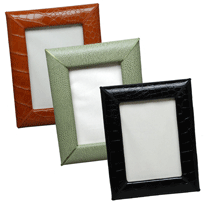 5x7 Reptile Textured Leather Photo Frame