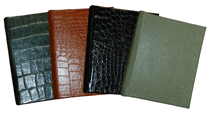 6x7 Reptile Leather Bound Address Books