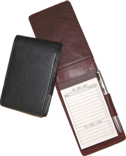 Leather Fold Over Promotional Jotters Notepads