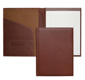 British tan leather padfolios with legal pads