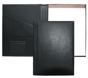 Black Leather Letter-Size Padfolios