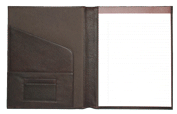 Brown Document Leather Padfolio