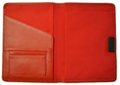 Red Leather Padfolio Inside