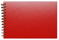Red Wire-o Leatherette Autograph Book