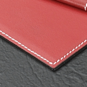 28 x 18 Leather Red Desk Pad Blotter