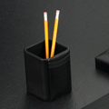 Black Leather Pencil and Pen Holder