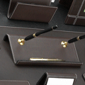 Cocoa Brown Double Pen Holder