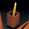 Tan Leather Pencil and Pen Holder