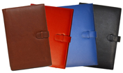 Black, Blue, Red & British Tan Junior Leather Padfolios